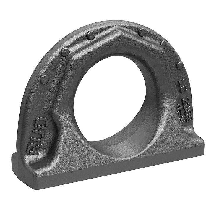 RUD L-ABA Zurrpunkt, kompaktes und robustes Bauteil für sicheres Verzurren von Lasten.