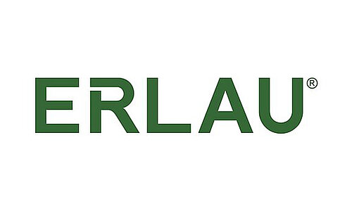 Logo der Marke Erlau in grüner Schrift auf weißem Hintergrund.