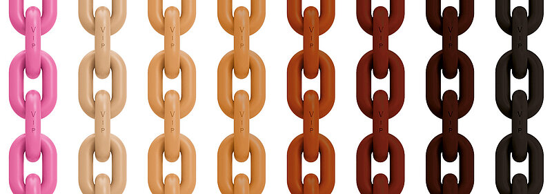 Mehr Sicherheit mit Hitze-Indikator dank Pink-Pulverbeschichtung, die sich ab 200 °C verfärbt und über 380 °C tiefschwarz wird.