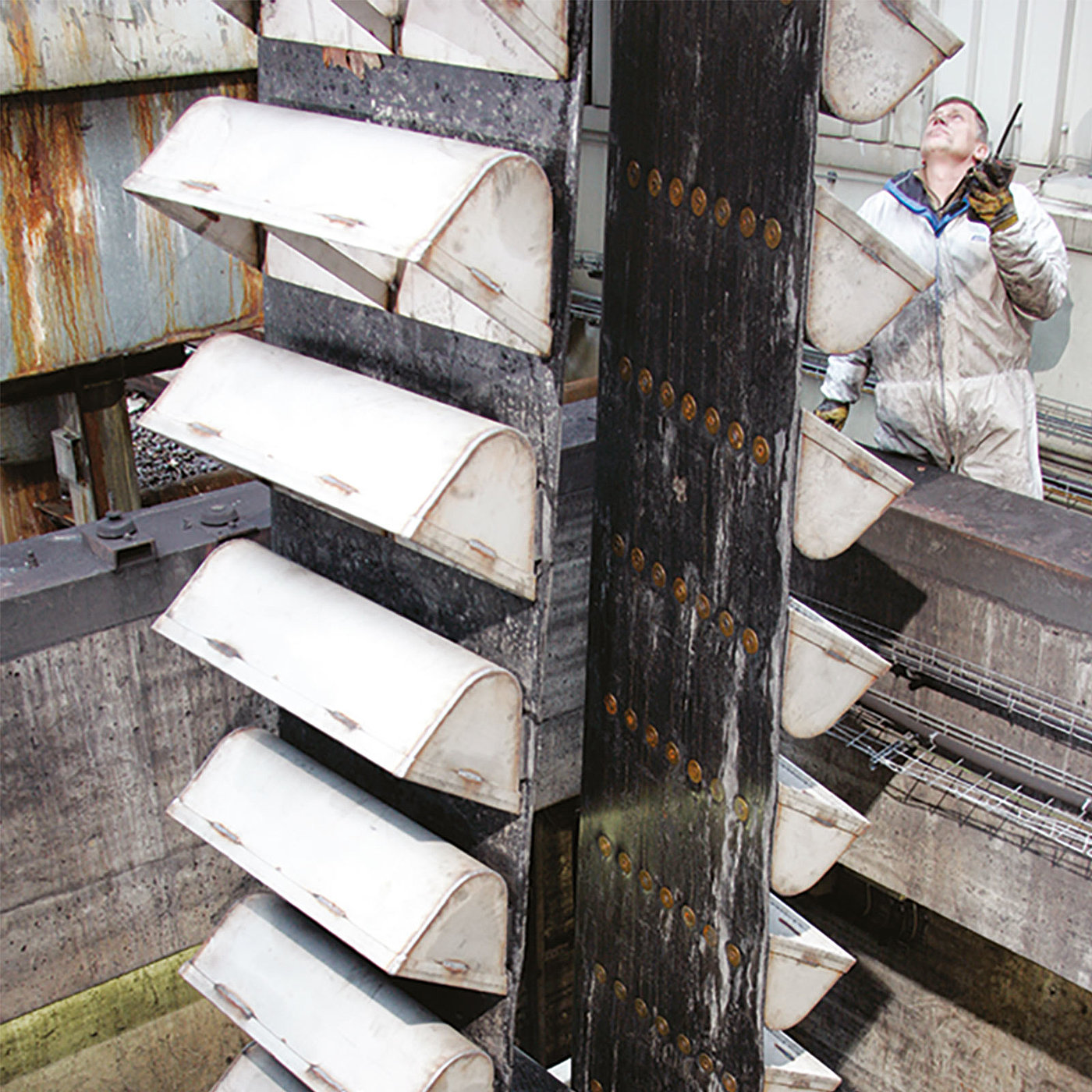 Belt type bucket elevators