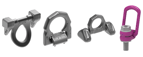 Verschiedene RUD Zurrpunkte