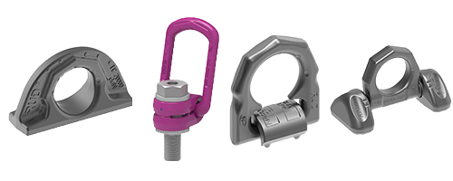 Verschiedene RUD Zurrpunkte