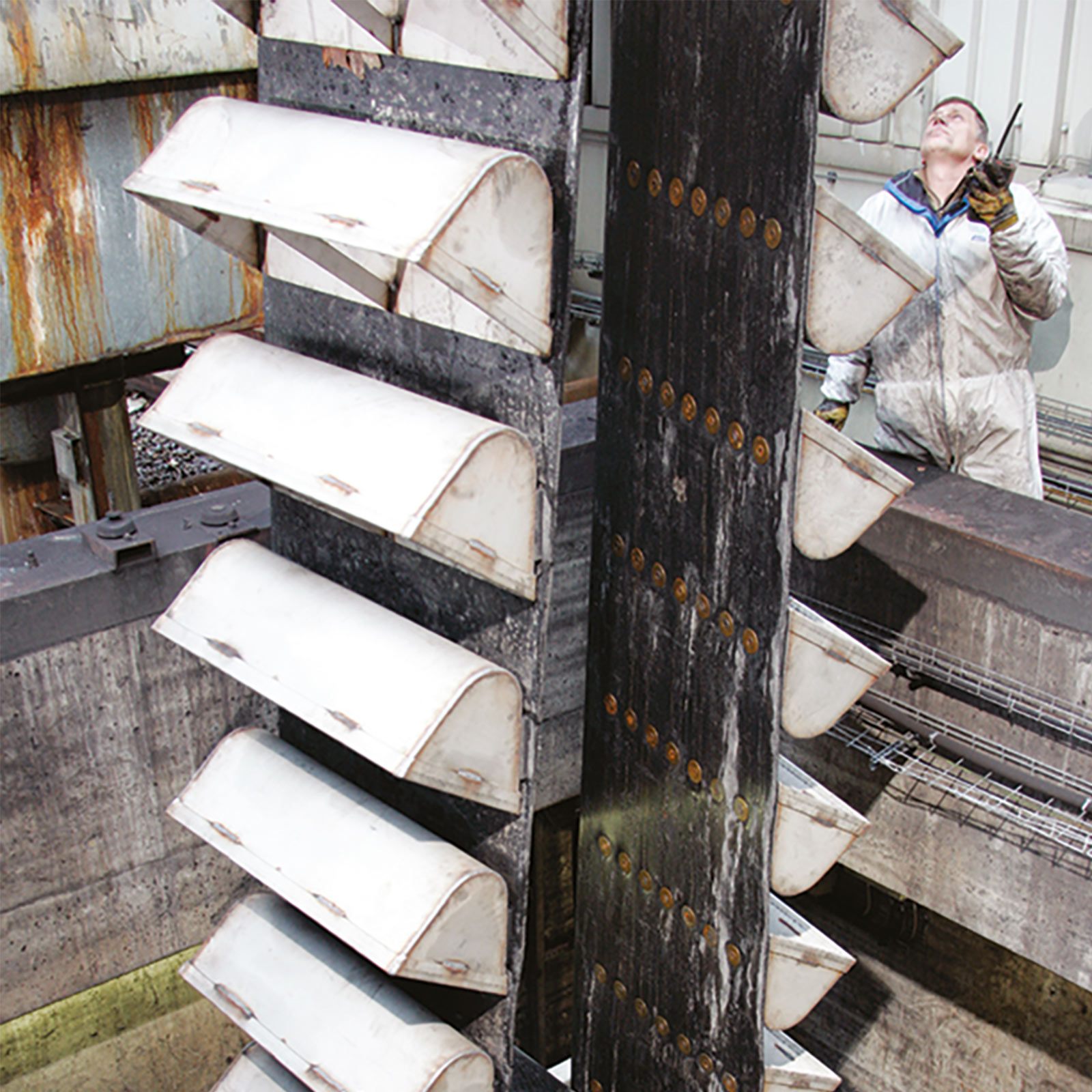 Belt type bucket elevators